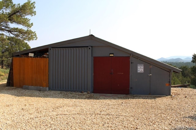 view of outdoor structure