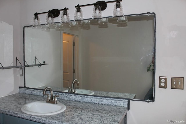 bathroom with vanity