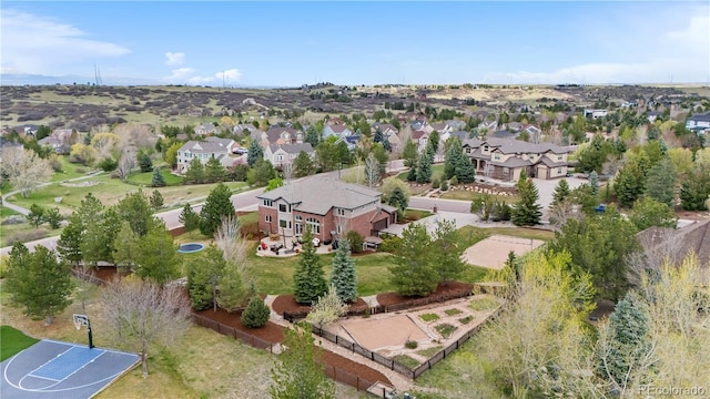 bird's eye view featuring a residential view