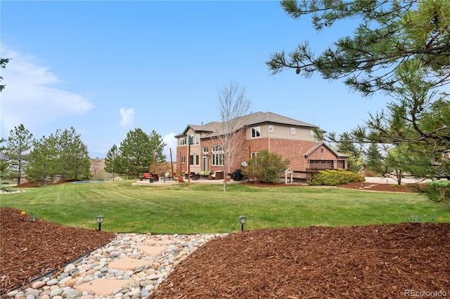 view of yard with a patio area