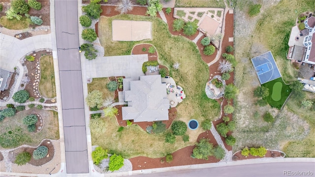 birds eye view of property