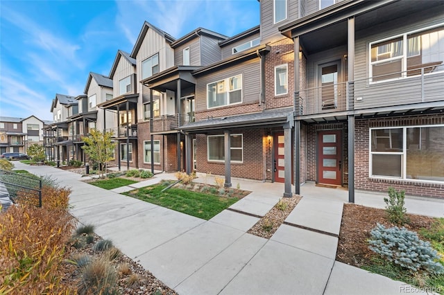 exterior space with a residential view