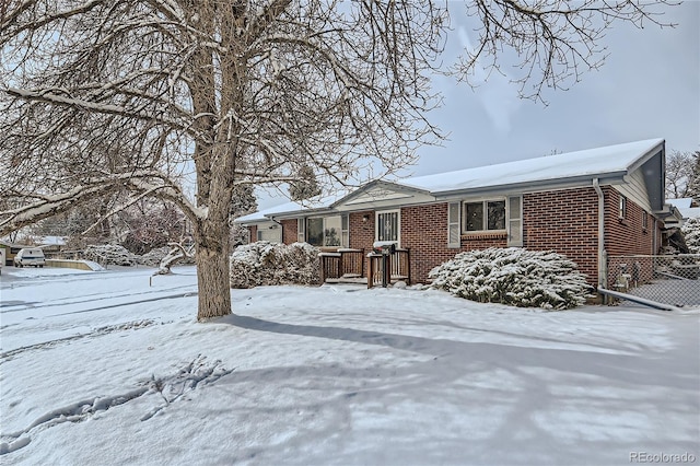 view of front of property