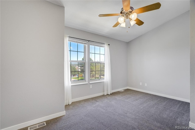 6840 Goldcrest Ct, Colorado Springs, CO 80919 - empty room featuring carpet, a ceiling fan, and baseboards
