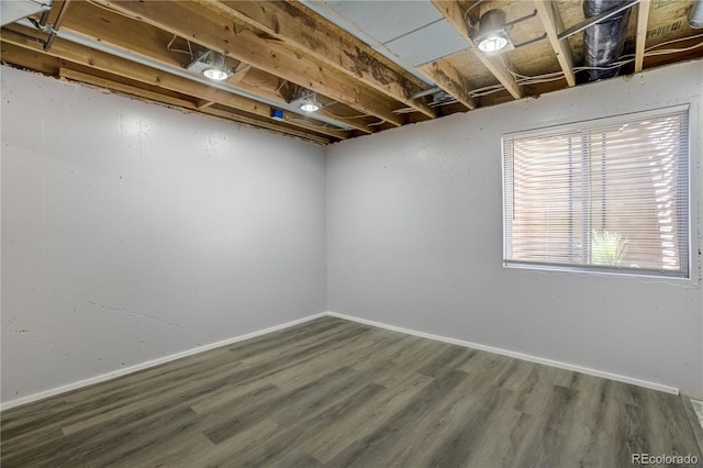 6840 Goldcrest Ct, Colorado Springs, CO 80919 - basement with wood finished floors and baseboards
