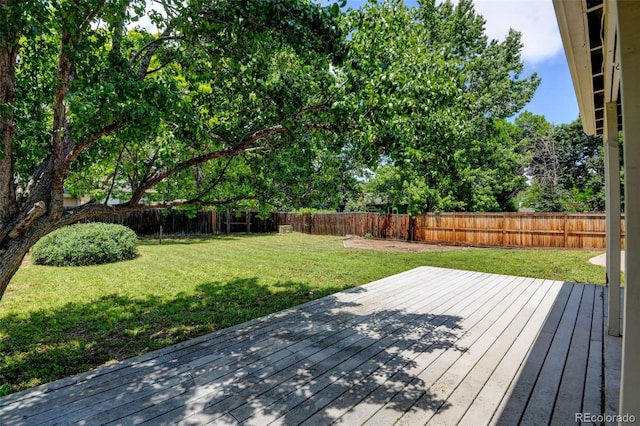 6775 Coors Ct, Arvada, CO 80004 - wooden terrace with a fenced backyard