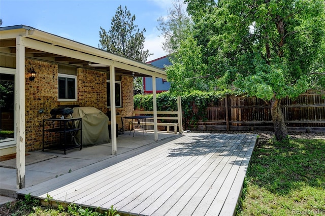 6775 Coors Ct, Arvada, CO 80004 - wooden terrace featuring area for grilling
