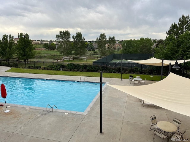 view of pool with a patio