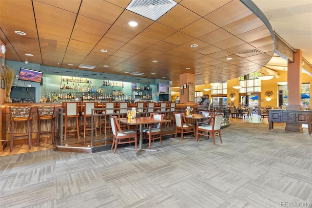 3022 S Wheeling Way Unit 109, Aurora, CO 80014 - carpeted dining room featuring recessed lighting