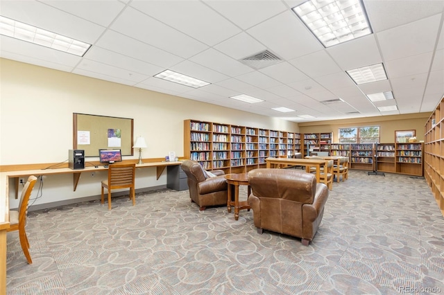 3022 S Wheeling Way Unit 109, Aurora, CO 80014 - carpeted office space featuring a paneled ceiling and baseboards