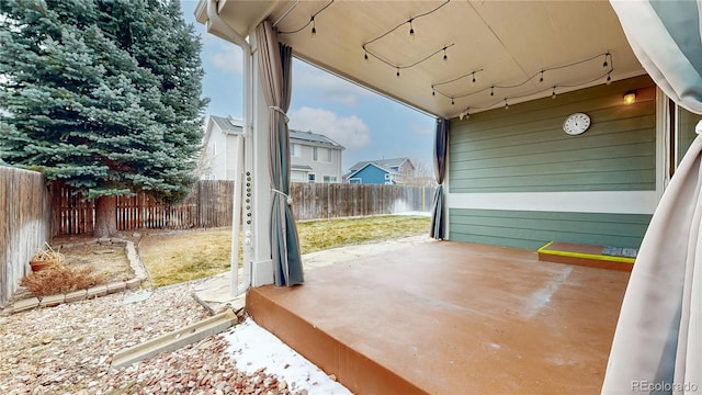 view of patio / terrace featuring a fenced backyard