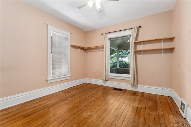 4461 Vrain St, Denver, CO 80212 - empty room with hardwood / wood-style floors and a ceiling fan