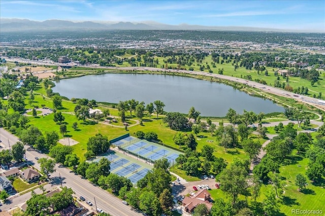 4461 Vrain St, Denver, CO 80212 - aerial view of a water and mountain view