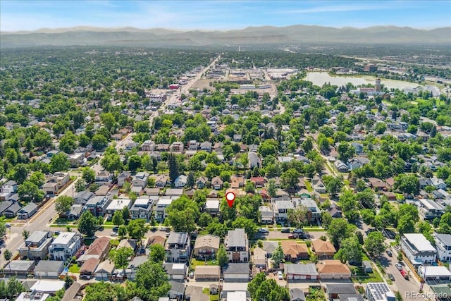 4461 Vrain St, Denver, CO 80212 - aerial perspective of suburban area featuring mountains