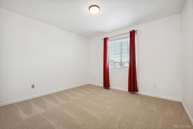 view of carpeted empty room