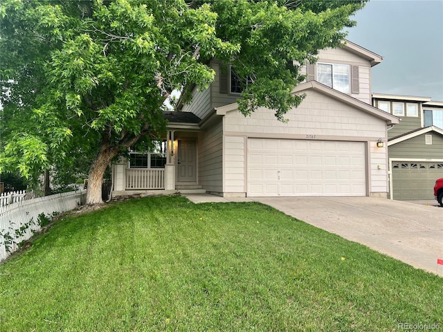 21767 Silver Meadow Ln, Parker, CO 80138 - view of front facade with driveway and a porch