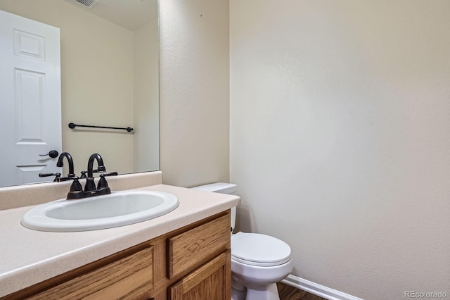 21767 Silver Meadow Ln, Parker, CO 80138 - bathroom featuring vanity and wood finished floors