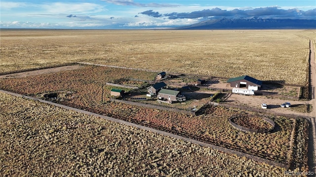 aerial view featuring a rural view