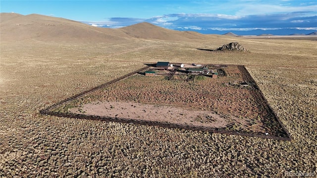 aerial view featuring a mountain view