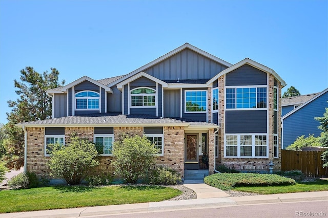7804 Silverweed Way, Lone Tree, CO 80124 - view of front of property with brick siding and board and batten siding