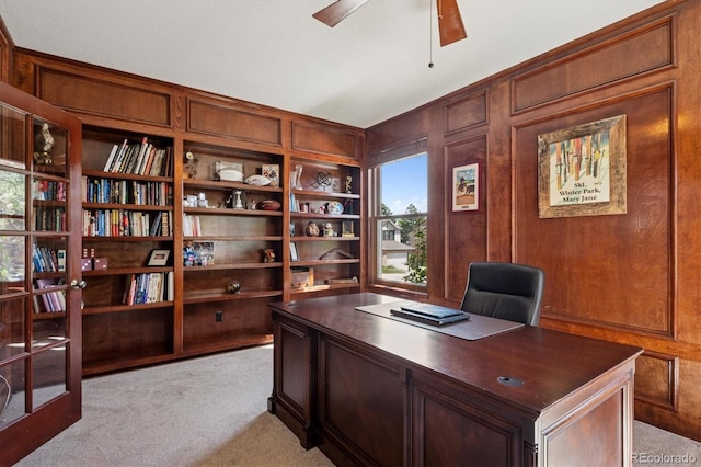7804 Silverweed Way, Lone Tree, CO 80124 - office featuring ceiling fan and light colored carpet