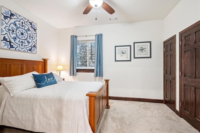 7804 Silverweed Way, Lone Tree, CO 80124 - bedroom with carpet floors, baseboards, and a ceiling fan
