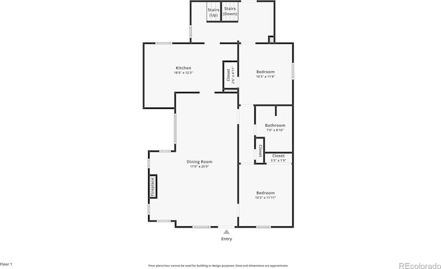 1121 S Ogden St, Denver, CO 80210 - home floor plan