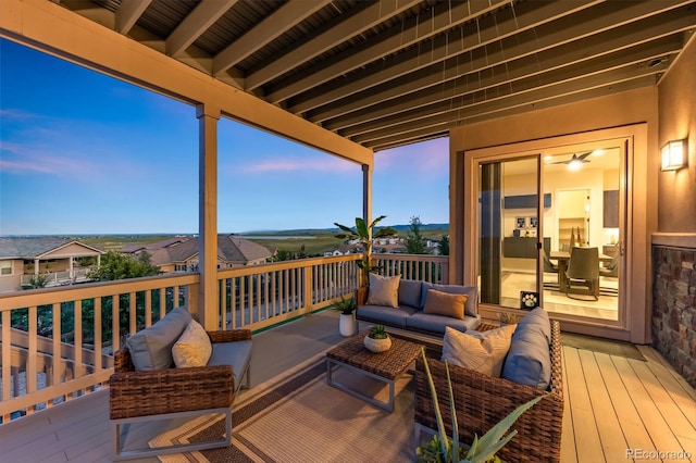 16262 W 95th Ln, Arvada, CO 80007 - wooden deck featuring outdoor lounge area
