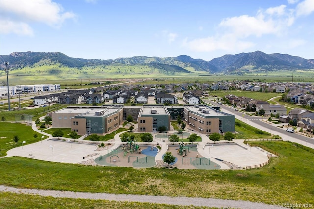 16262 W 95th Ln, Arvada, CO 80007 - aerial view of residential area featuring a mountainous background