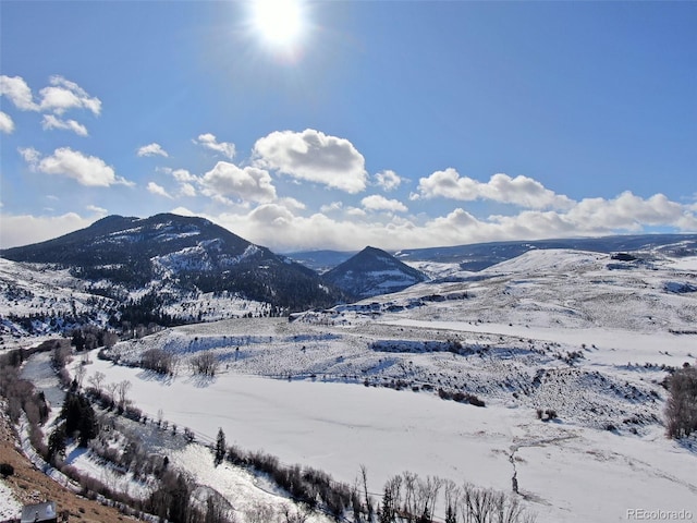 view of mountain feature