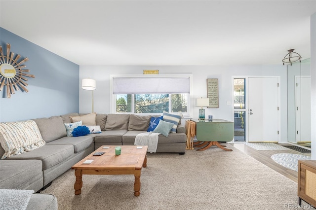 living room featuring wood finished floors