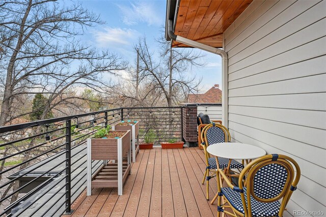 view of wooden terrace