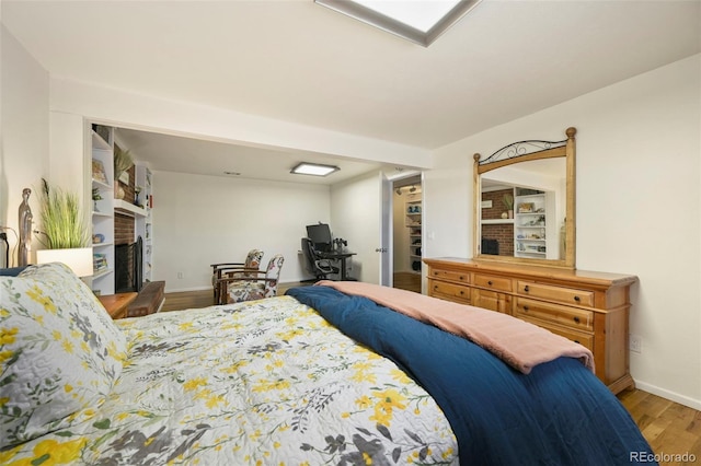 bedroom featuring hardwood / wood-style floors