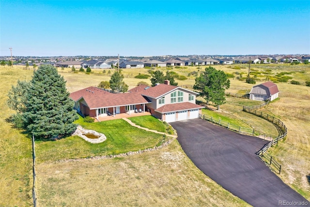 birds eye view of property