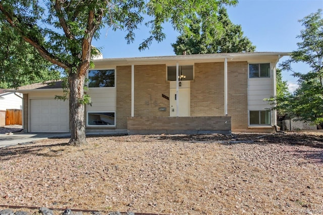 view of front of home featuring a garage