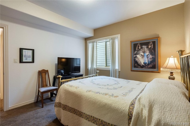 15910 Rhodes Pl, Elbert, CO 80106 - bedroom featuring dark carpet and baseboards