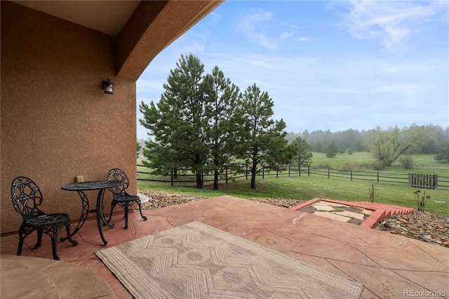 15910 Rhodes Pl, Elbert, CO 80106 - view of patio with a view of countryside
