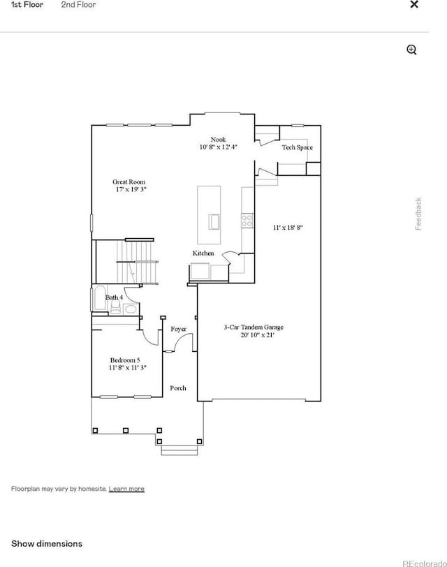 2968 S Poppy St, Morrison, CO 80465 - view of layout