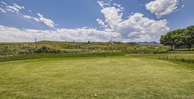 2968 S Poppy St, Morrison, CO 80465 - view of yard featuring a mountain view and fence