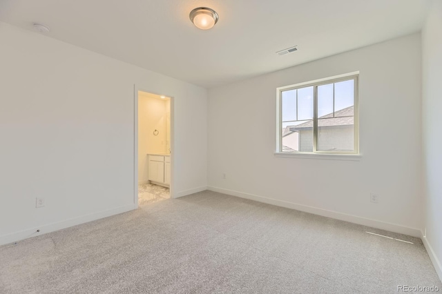 2968 S Poppy St, Morrison, CO 80465 - empty room with light colored carpet, baseboards, and visible vents