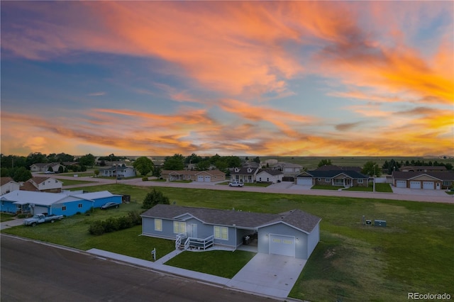 539 W 9th St, Akron, CO 80720 - aerial view at dusk of a residential view