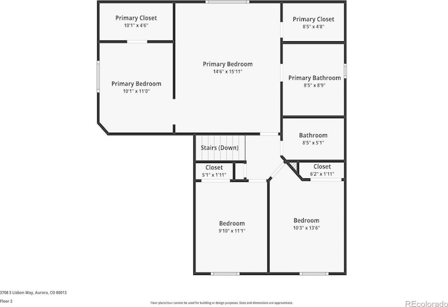 3708 S Lisbon Way, Aurora, CO 80013 - view of property floor plan
