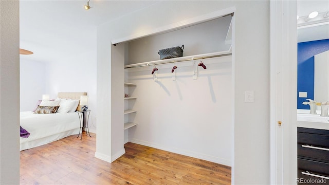 closet featuring a sink