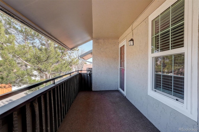 view of balcony