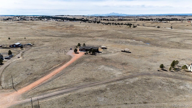 drone / aerial view featuring a rural view