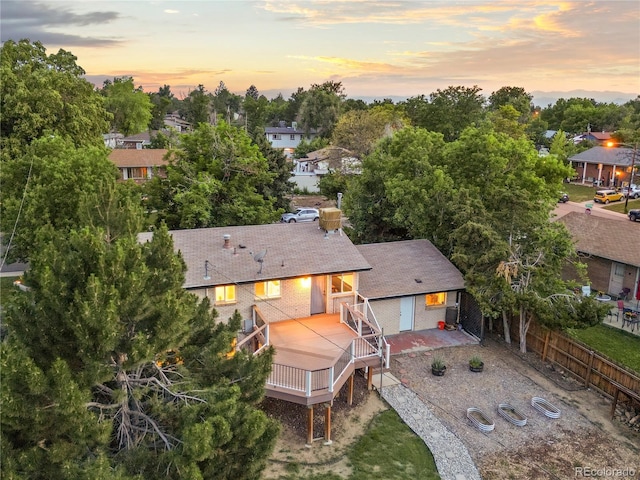 13055 E Dakota Ave, Aurora, CO 80012 - view from above of property featuring a tree filled landscape
