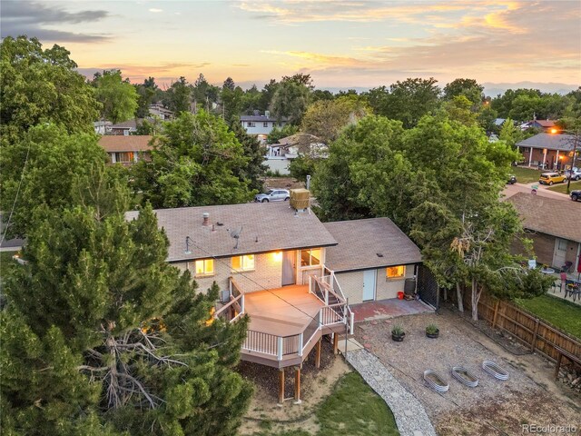 13055 E Dakota Ave, Aurora, CO 80012 - view from above of property featuring a tree filled landscape