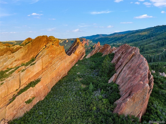 view of mountain feature