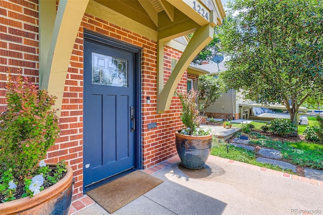 1224 Glencoe St, Denver, CO 80220 - property entrance featuring brick siding