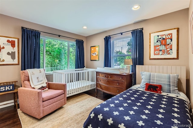 1224 Glencoe St, Denver, CO 80220 - bedroom with wood finished floors and recessed lighting
